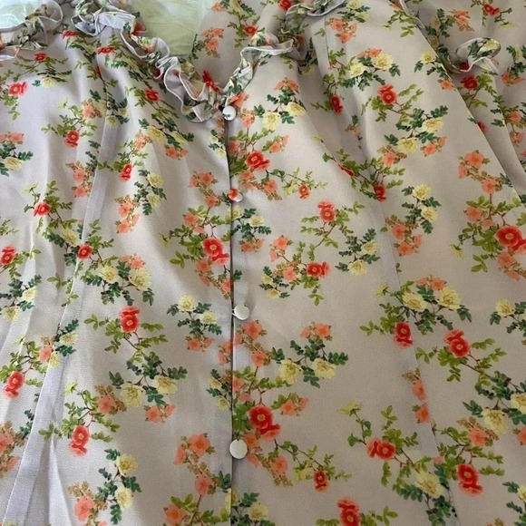 Lovers + Friends floral sun Room ruffle button down midi dress - Picture 6 of 12